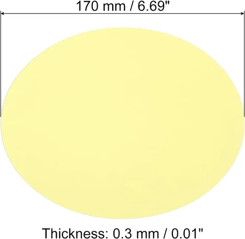 Miniatura 75 de PATIKIL Papel de cartón redondo de 5.9 pulgadas, 25 unidades de círculos de disco en blanco para decoración de fiestas, manualidades, manualidades