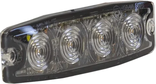 Miniatura 4 de Buyers Products 8892240 - Luz estroboscópica LED ultrafina de 4.5 pulgadas, ámbar, 4 LED, patrones de flash síncronos y alternos, luz de emergencia