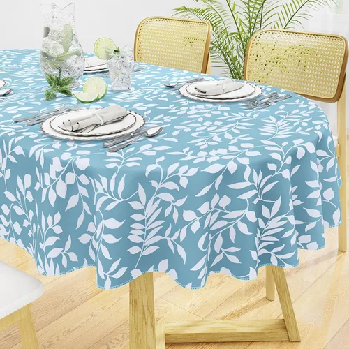 Miniatura 29 de misaya Mantel rectangular de vinilo impermeable, mantel lavable con reverso de franela, mantel de plástico para cena, picnic, interior y exterior