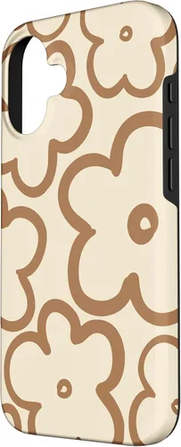 Miniatura 2 de iPhone 16 Cute Flower Pattern Large Wildflower Neutral Boho Floral Case