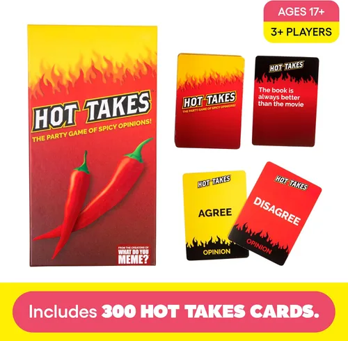 Miniatura 3 de WHAT DO YOU MEME? Hot Takes - El juego de fiesta de opiniones picantes - Juegos de fiesta para adultos y regalos divertidos para adultos