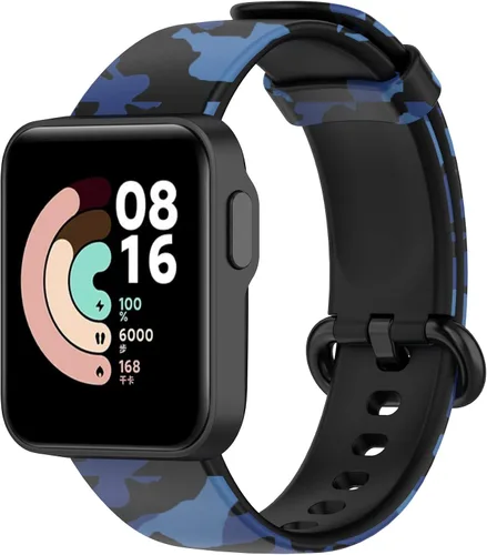 Senter Correa de reloj de silicona suave Correa de repuesto para Xiaomi Mi Watch Lite y Redmi Watch Lite Smart Watch Pintado-E