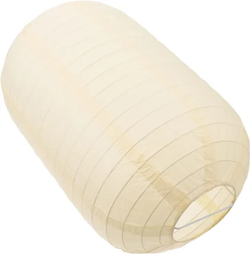 2 lámparas de linterna japonesa: linternas beige para interiores y exteriores, hogar, patio, ramen, restaurante, decoración de faroles de papel