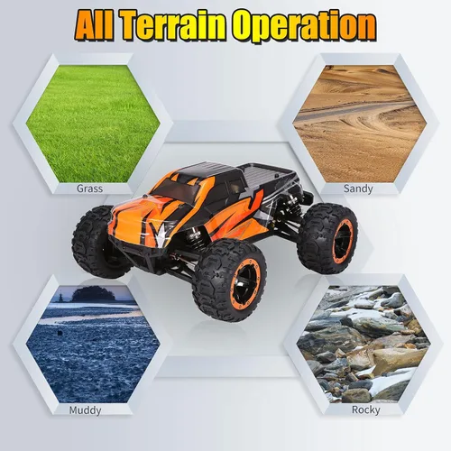 Miniatura 3 de GoolRC 16889A Pro RC Cars, coche de control remoto a escala 1:16, 4WD 45KM/H de alta velocidad sin escobillas motor RC camión, 2.4GHz todo terreno