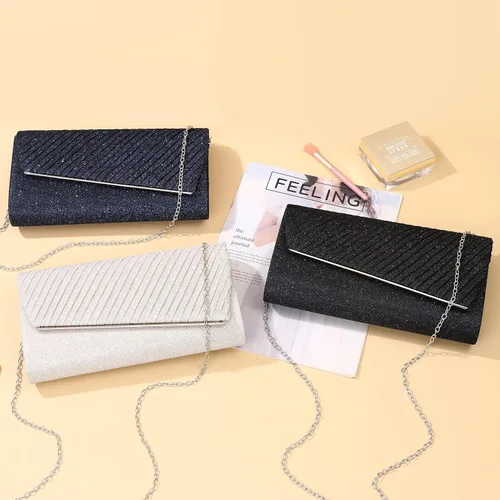 Miniatura 5 de ZHANNI - Bolsos de mano para mujer, bolsos de noche y cluthes con solapa, bolsos formales para bodas, fiestas, bailes de graduación, M