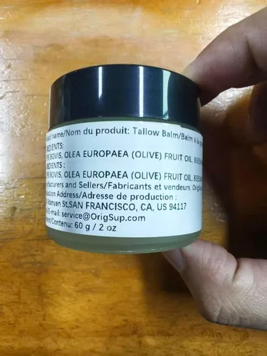 Miniatura 16 de Bálsamo de sebo de res para el cuidado de la piel - Aceite corporal hidratante completamente natural con miel y cera de abejas - Sebo de vacas