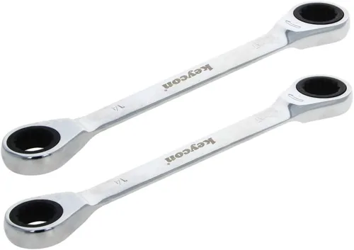 Miniatura 13 de Utoolmart Llave de trinquete, llave métrica de extremo de caja doble de 0.315 in x 0.394 in, acero CR-V