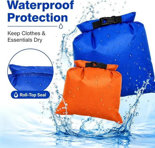 Miniatura 3 de TRENDBOX Kit de bolsa seca impermeable con parte superior enrollable, bolsa de compresión de almacenamiento, organizador de embalaje Poch