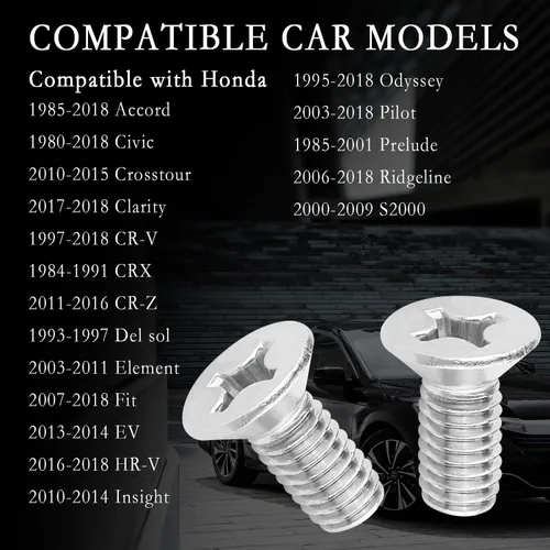 Miniatura 6 de 12 tornillos rotores de disco de freno OEM #93600-06014-0H, piezas de sistema de freno de repuesto automotriz compatibles con Honda Accord Civic