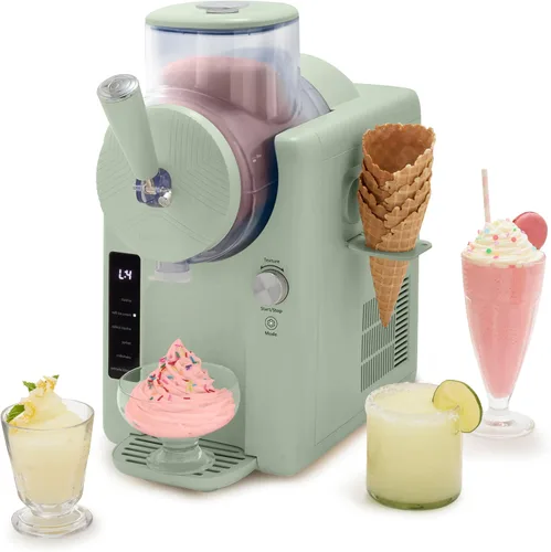 Miniatura 18 de GreenPan Frost Máquina para Hacer Helado y Máquina de Slushie, Servicio Suave, Sorbete, Margaritas, Batidos, Yogur Congelado, Sin Necesidad
