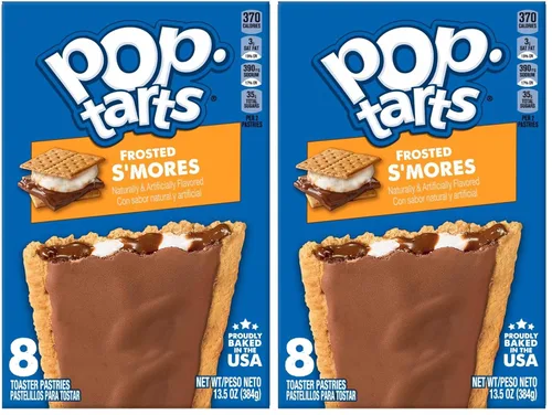 Miniatura 14 de Pop-Tarts Pasteles tostadores, alimentos para el desayuno, aperitivos para niños, arándanos esmerilados (64 tartas) (paquete de 5)