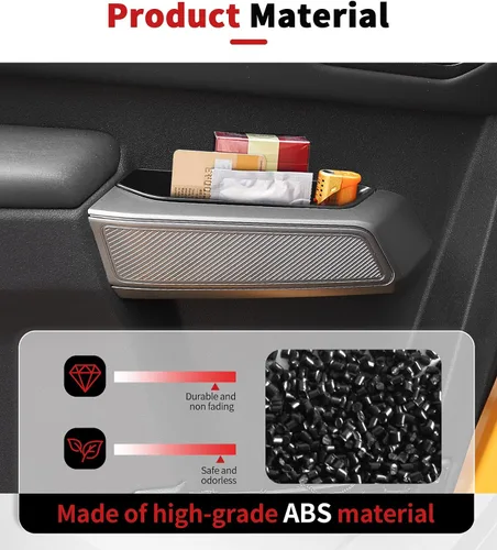 Miniatura 5 de JWWY Interior Storage Organizer Kit for 2021-2026 Ford Bronco 4-Door, Center Console Gear Shift Armrest & Door Grab Handle Storage Tray Bin