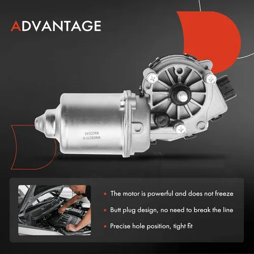 Miniatura 6 de A-Premium [5 pines] Motor del limpiaparabrisas delantero compatible con vehículos Toyota, Lexus y Subaru - Corolla, RAV4, NX200t, NX300, NX300h