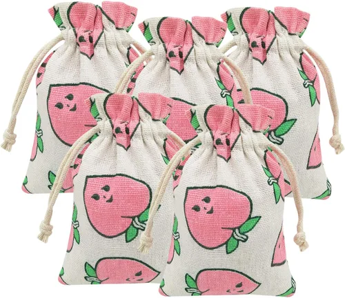 Miniatura 14 de 20 bolsas de arpillera con cordón, bolsas de regalo de boda de 3.9 x 5.3 pulgadas, joyas, fiestas de cumpleaños, baby shower, artes y manualidades