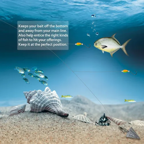 Miniatura 4 de Dovesun 220/104/80/60/54/52/42 piezas Pompano Rig Floats para Surf Pesca Bobbers de espuma para pesca con mosca Bobbers Floats Kit