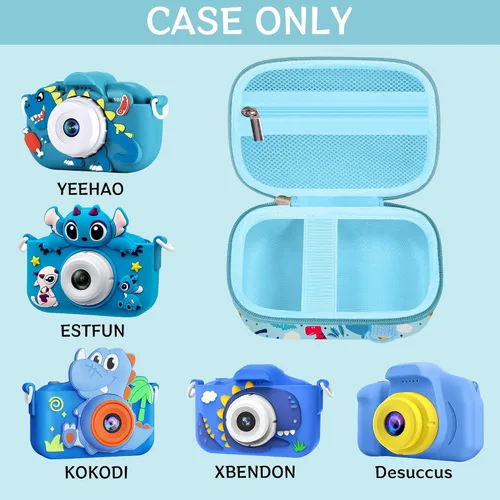 Miniatura 3 de Leayjeen Funda para cámara para niños compatible con OUTUVAS/Goopow/Mgaolo/HOOMOON/Juguetes de cámara para niños y videocámara digital para niños