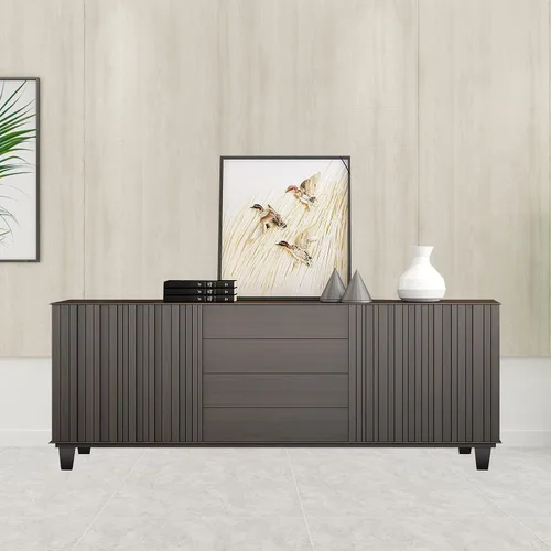 Miniatura 7 de SHANJUE Paquete de 4 patas de madera para muebles de 5 pulgadas, patas de sofá cuadradas negras, patas de silla de mediados de siglo, piezas