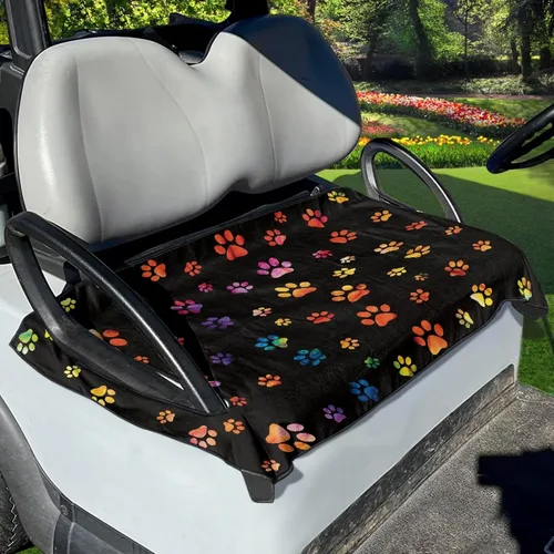 Miniatura 15 de Yewattles Universal personalizado carrito de golf cubierta de asiento de verano al aire libre Anti-caliente Club Coche Coche Manta Green Lawn Golf