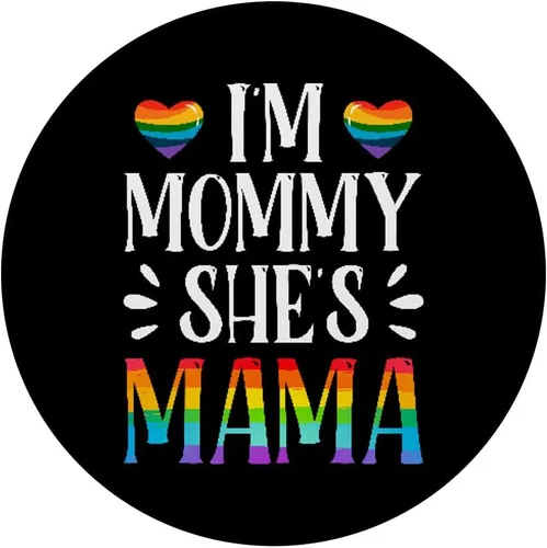 Miniatura 3 de I'm Mommy Mama Matching Gay Lesbianas Pareja LGBT Rainbow PopSockets Swappable PopGrip