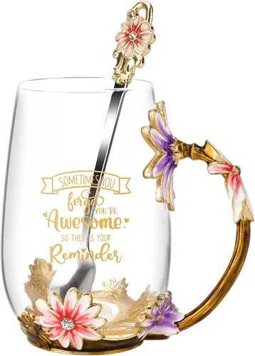 Miniatura 12 de OEAGO Regalos de hermana para hermanas para mujeres, elegante taza de té, regalos únicos de Navidad y cumpleaños para hermana, pequeña, grande