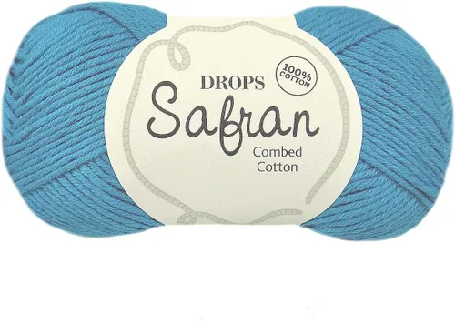 Miniatura 7 de Drops Safran - Hilo de algodón egipcio 100% para tejer y hacer ganchillo, peso deportivo, 2, fino, 5 capas, 1.8 onzas, 175 yardas (01 rosa desierto)