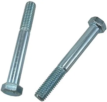 Perno de cabeza hexagonal de grado 5 chapado en zinc de 7/16"-14" x 5" (cantidad de 1)