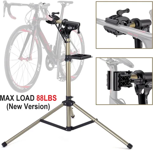 Miniatura 3 de CXWXC Soporte para reparación de bicicletas 40kg - Soporte para bicicletas E para mantenimiento, soporte de trabajo - Soporte de reparación