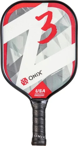 Miniatura 15 de Onix Graphite Z5 - Paleta de pickleball de fibra de carbono con forma de cuerpo ancho, núcleo de panal y cara de grafito ONIX Paleta de pickleball
