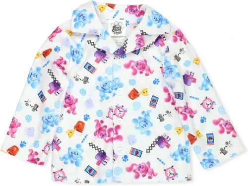 Miniatura 4 de Nickelodeon Blue's Clues & You - Conjunto de pijama de franela para niños pequeños