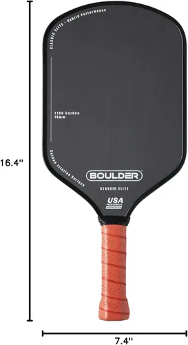 Miniatura 10 de Boulder Carbon Fiber Pickleball Paddle T700 Carbon Fiber USAPA Approved, with Honeycomb Polymer Core Pickleball Racket for Beginner &