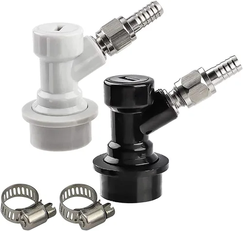 MRbrew Juego de desconexión de cerradura de bola, accesorios de barril de maíz para bloqueo de bola de preparación casera para acoplador de postes
