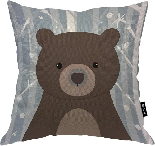 Miniatura 22 de Fundas de almohada de pintura artística, líneas abstractas amarillas y grises, fundas de almohada suaves, funda de cojín para sala de estar, cama