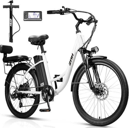 Miniatura 22 de ZNH Bicicleta eléctrica para adultos con batería extraíble de 48 V 941 Wh, hasta 90 millas, bicicleta eléctrica de 24 pulgadas/26 pulgadas, motor