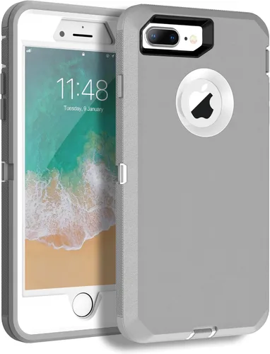 Miniatura 16 de Mgx Funda resistente para iPhone 8 Plus [protector de pantalla integrado] y funda de defensa de triple capa a prueba de golpes a prueba de caídas