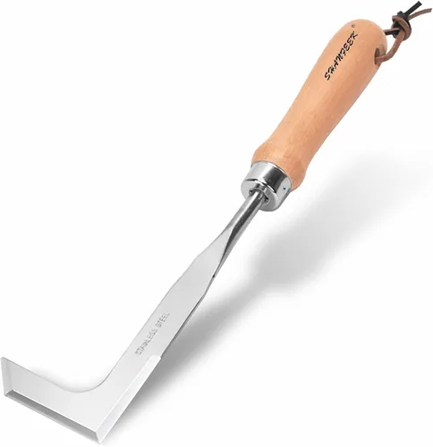 Miniatura 7 de Hoz de hierba con dientes de sierra, azada de deshierbe japonesa, herramientas de deshierbe para jardín, acero inoxidable de alta resistencia