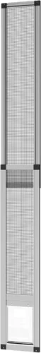 Miniatura 15 de Hakuna Pets V2 Panel de inserción para puerta de mascotas de patio para puertas correderas, se adapta a riel de puerta de 55.12 pulgadas de altura