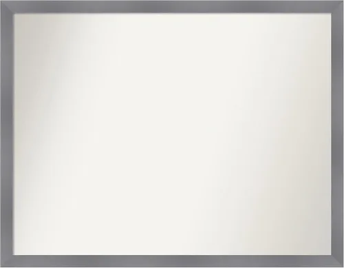 Miniatura 531 de Amanti Art Espejo personalizado, espejo de baño gris plomo a rayas, espejo de pared o espejo de tocador de baño sobre el fregadero