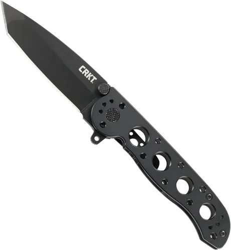 Miniatura 9 de CRKT Cuchillo plegable M16-02DB con cerradura de cerrojo: hoja de borde liso D2, mango de aluminio, clip de bolsillo reversible, M16-02DB