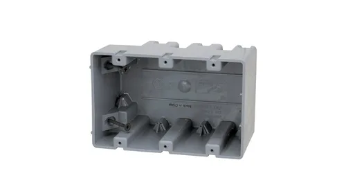 Miniatura 17 de Southwire MSBMMT1G Caja de dispositivo de montaje múltiple de 1 banda con profundidad ajustable; resistente 42 libras