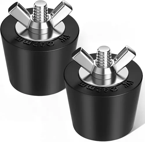 Honoson 2 piezas tapones de winterización para piscina de 1 a 1.25 pulgadas, tapones para tubería de PVC/acero, tapones de goma para agujeros para