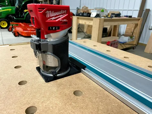Miniatura 5 de Adaptador de riel guía ToolCurve compatible con enrutador Milwaukee - Fabricado en EE. UU