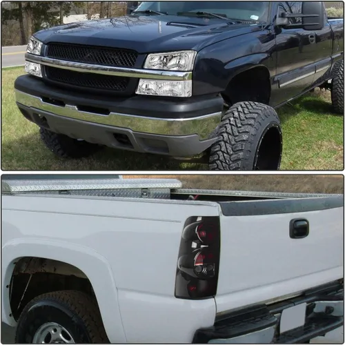 Miniatura 6 de DWVO Combo de faros y luces traseras compatible con Chevy Silverado 1500 2500/03-06 Silverado 1500 HD 2500 HD 2500 HD 3500/07 Chevy Silverado
