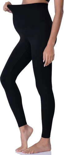 Miniatura 3 de POSHDIVAH - Leggings de maternidad para mujer para usar sobre el vientre, pantalones de yoga para embarazo, leggings para entrenamiento activo