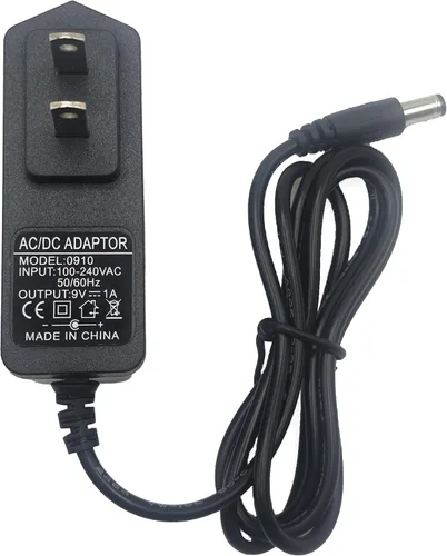 Adaptador de corriente de 9V 1A apto para teclado Casio AD-5 AD-5MU AD-5MR WK-110 WK-200 LK-100 LK-220 CTK-496 CTK-573 CTK-700 CTK-710 CTK-720