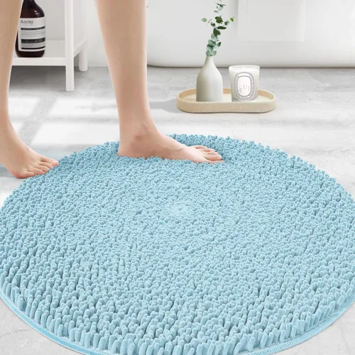 Miniatura 65 de MAYSHINE Alfombra de Baño de Chenilla Afelpada Extra Suave, Súper Absorbente, Alfombra de Baño Antideslizante Microfibra Esponjosa