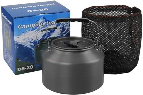 Miniatura 5 de Aluminio 2L al aire libre camping senderismo hervidor cafetera portátil tetera compacta y ligera