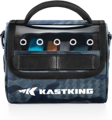 Miniatura 10 de KastKing BaitSpace Bolsa de gestión de línea, bolsa de almacenamiento de línea de pesca con nailon resistente al agua, ventana transparente, divisor