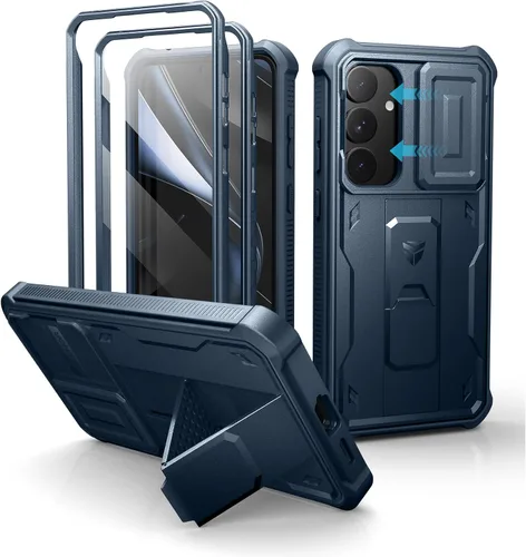 Miniatura 76 de Dexnor Funda para Samsung Galaxy S24 con Cubierta Deslizante Integrada para Cámara y Protector de Pantalla y Soporte, Funda Resistente a los Golpes