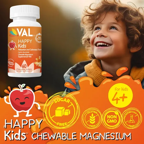 Miniatura 2 de VAL Magnesio para niños Magnesio de alta absorción para calma, relajación y concentración Mg de glicinato, citrato y taurato con vitamina B6