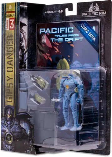 Miniatura 11 de Pacific Rim McFarlane Toys Gipsy Danger (Jaeger) - Figura de 4 pulgadas con cómic